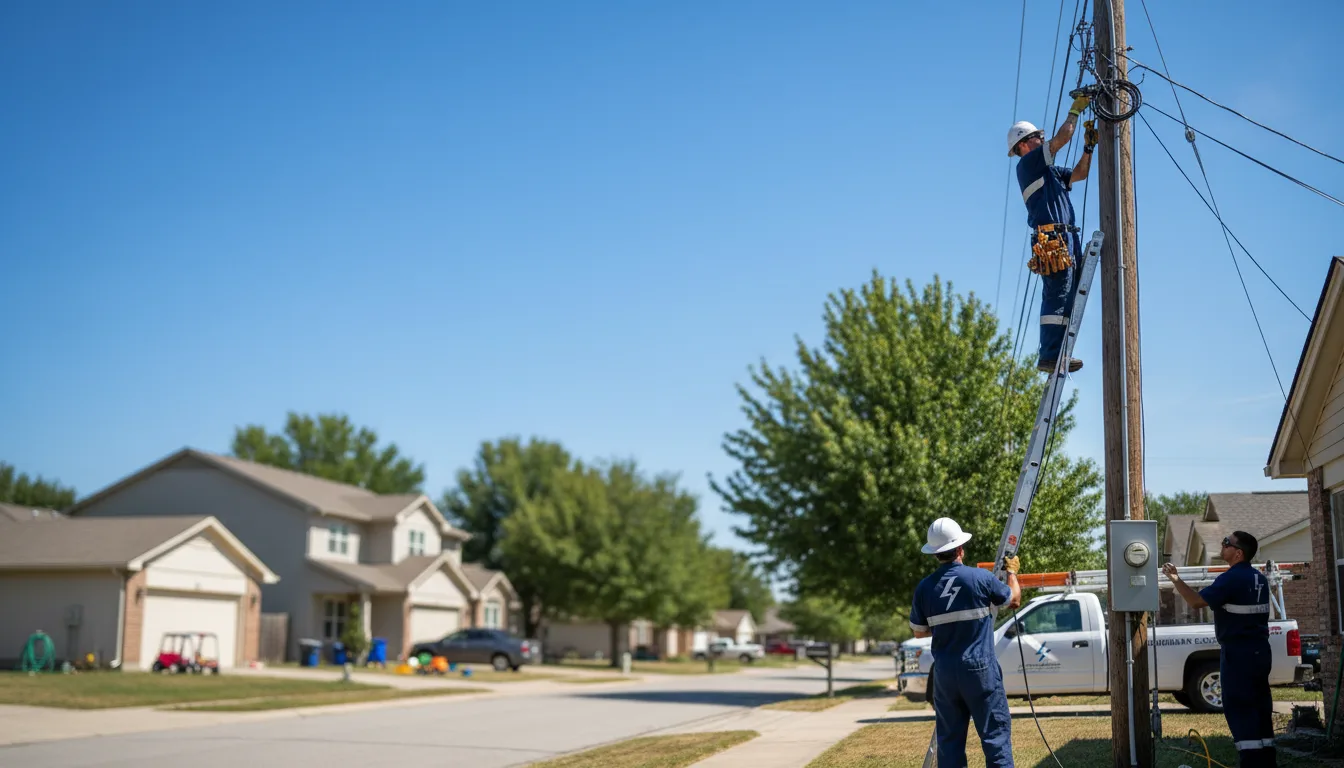 Residential electrician providing installation services in Greenwood, LA